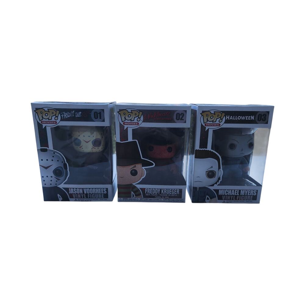 Funko Pop Horror Lot Jason Voorhees Freddy Krueger Michael Myers 01 02 03